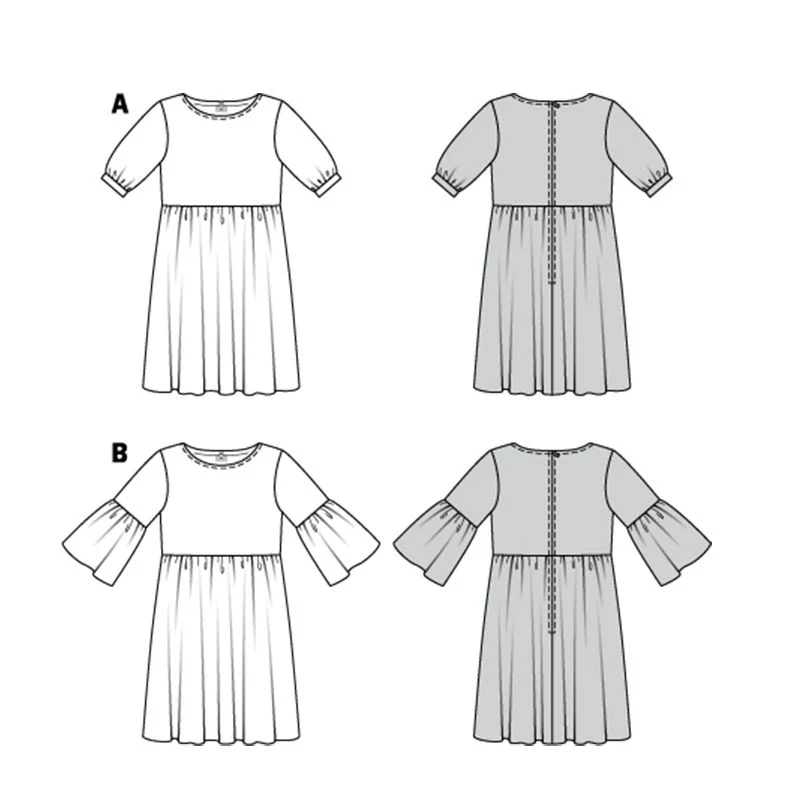 Patron Burda n°6401 : Robe foncée - Image 5
