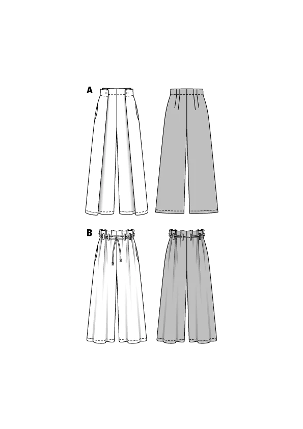 Patron Burda n°6544: Pantalon jambes amples - Image 2