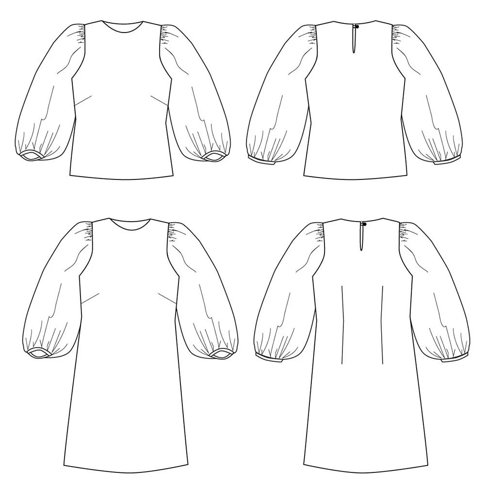 Patron de couture Blouse-Robe DAHLIA - Image 2