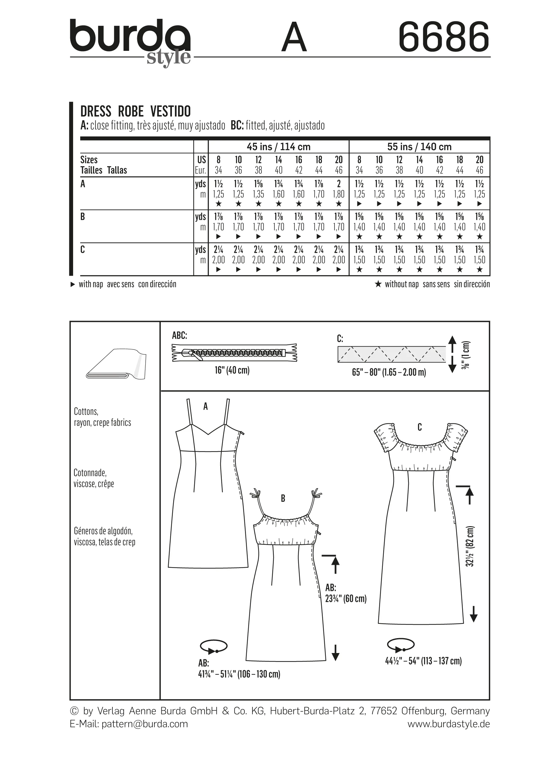 Patron N°6686 Burda : Robe à bretelles - Image 7