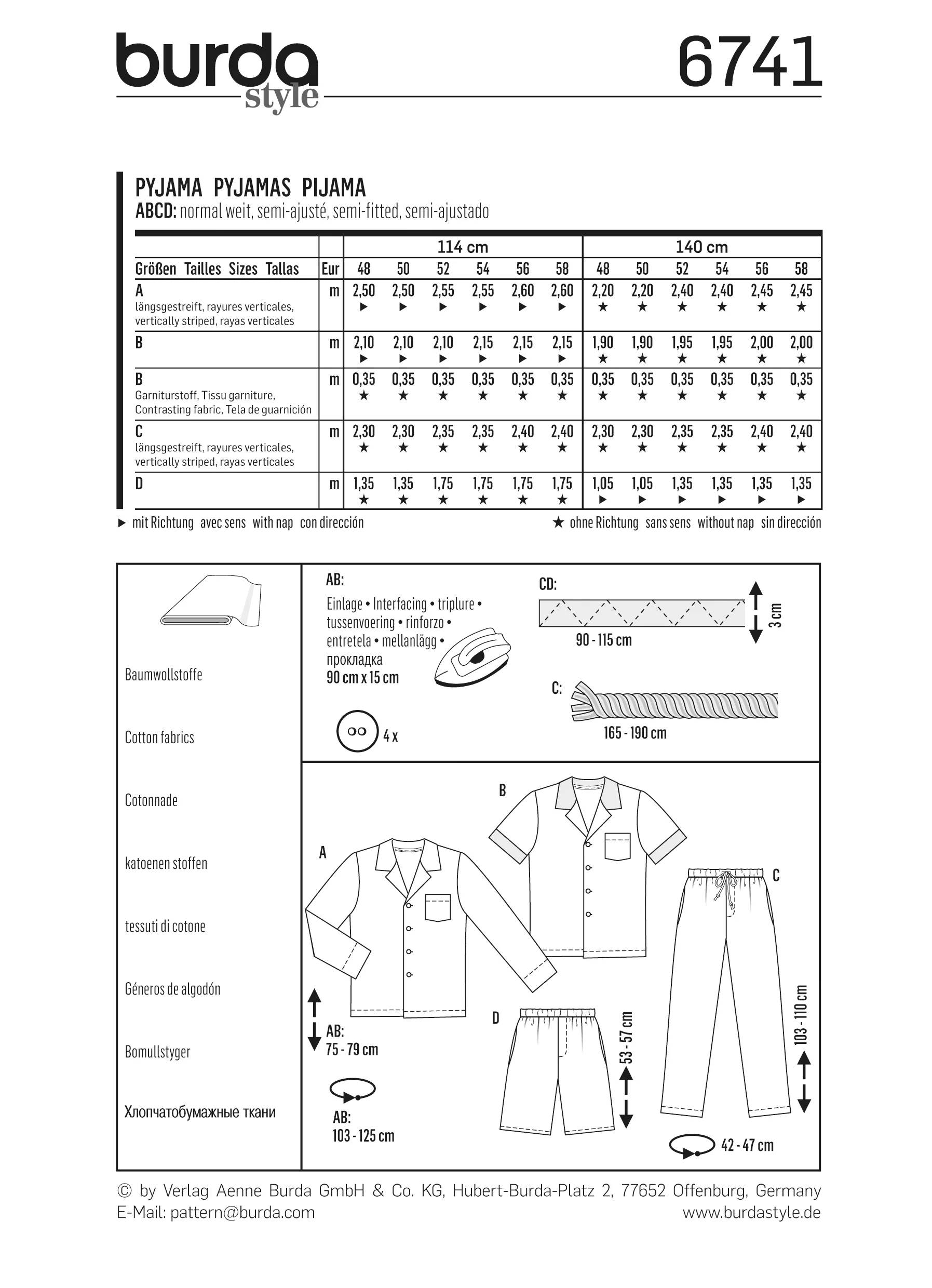 Patron n°6741 : Pyjama homme - Image 5