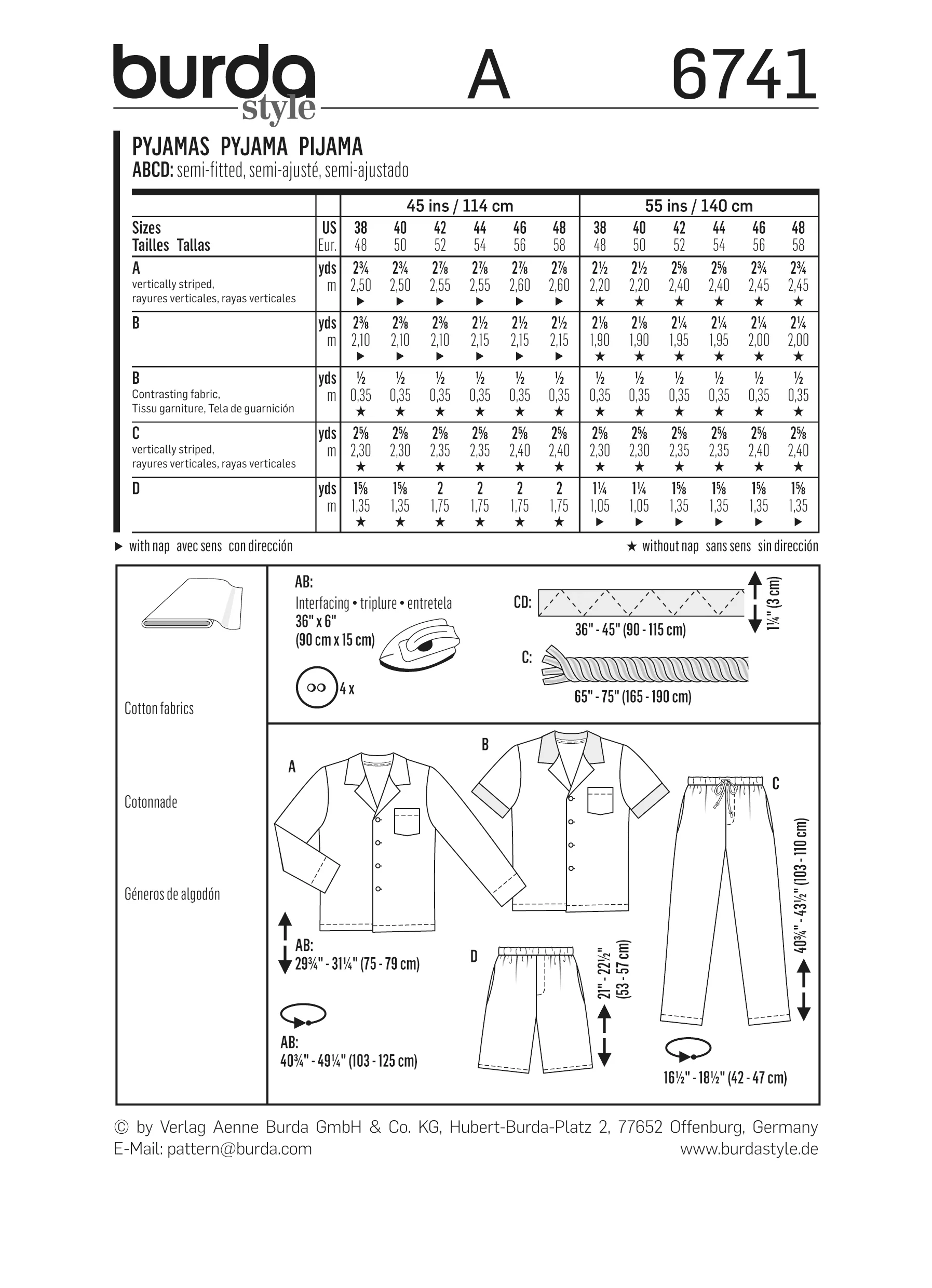 Patron n°6741 : Pyjama homme - Image 6
