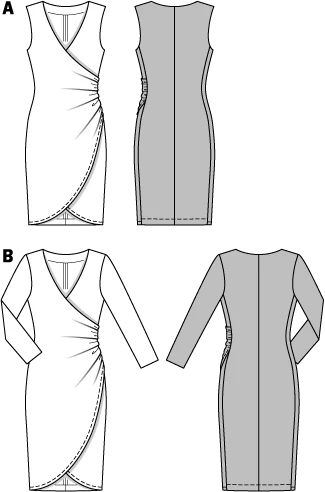 Patron n°6829 : Robe moulante effet drapé - Image 2