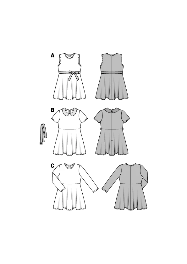 Patron N°9379 Burda : Robe fillette - Image 2