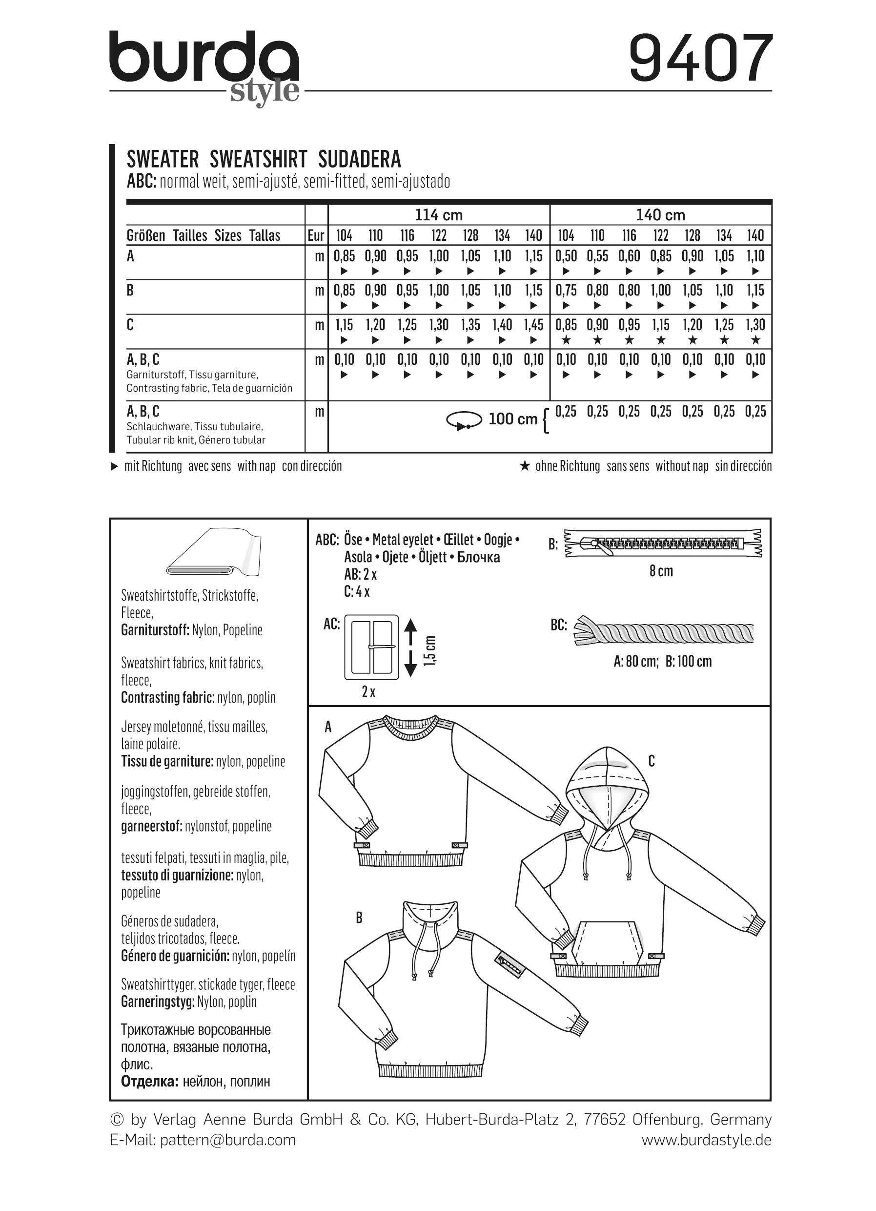 Patron n°9407 : Sweat-shirt - Image 6