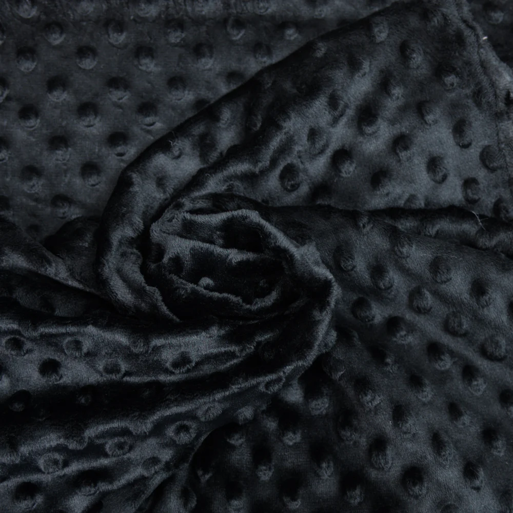 Polaire minky relief noir - Image 2