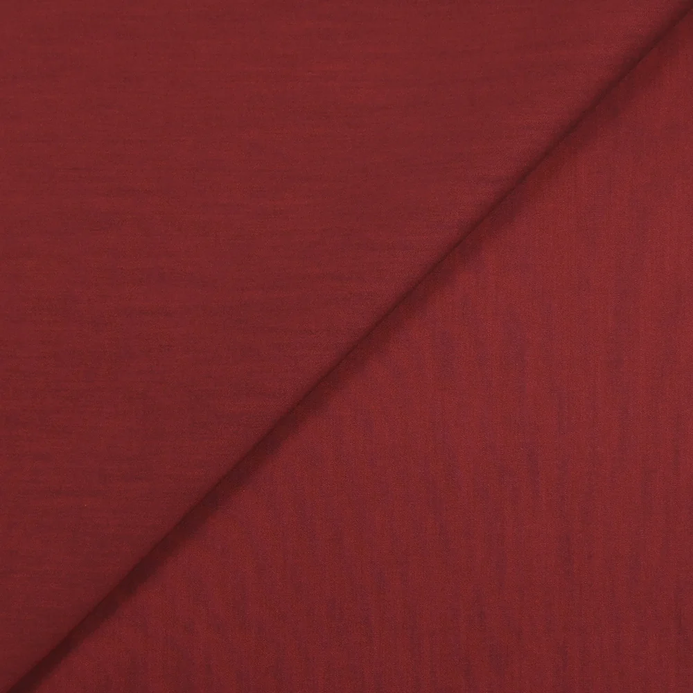 Polycoton élasthanne changeant bordeaux