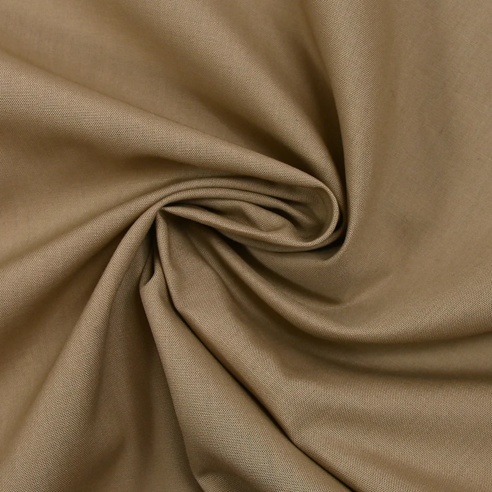 Polycoton uni sépia - Image 2