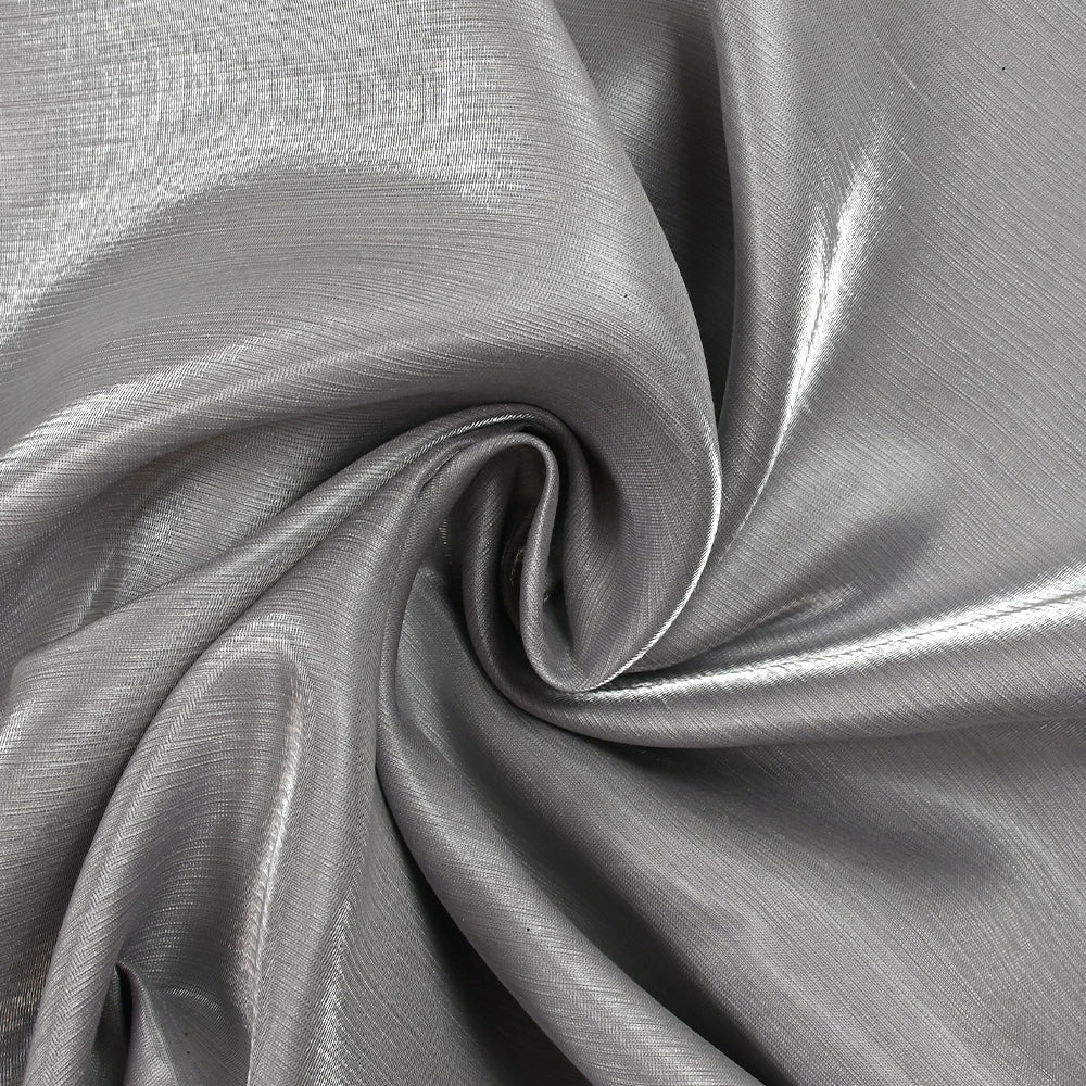Polyester effet lamé argenté - Image 2