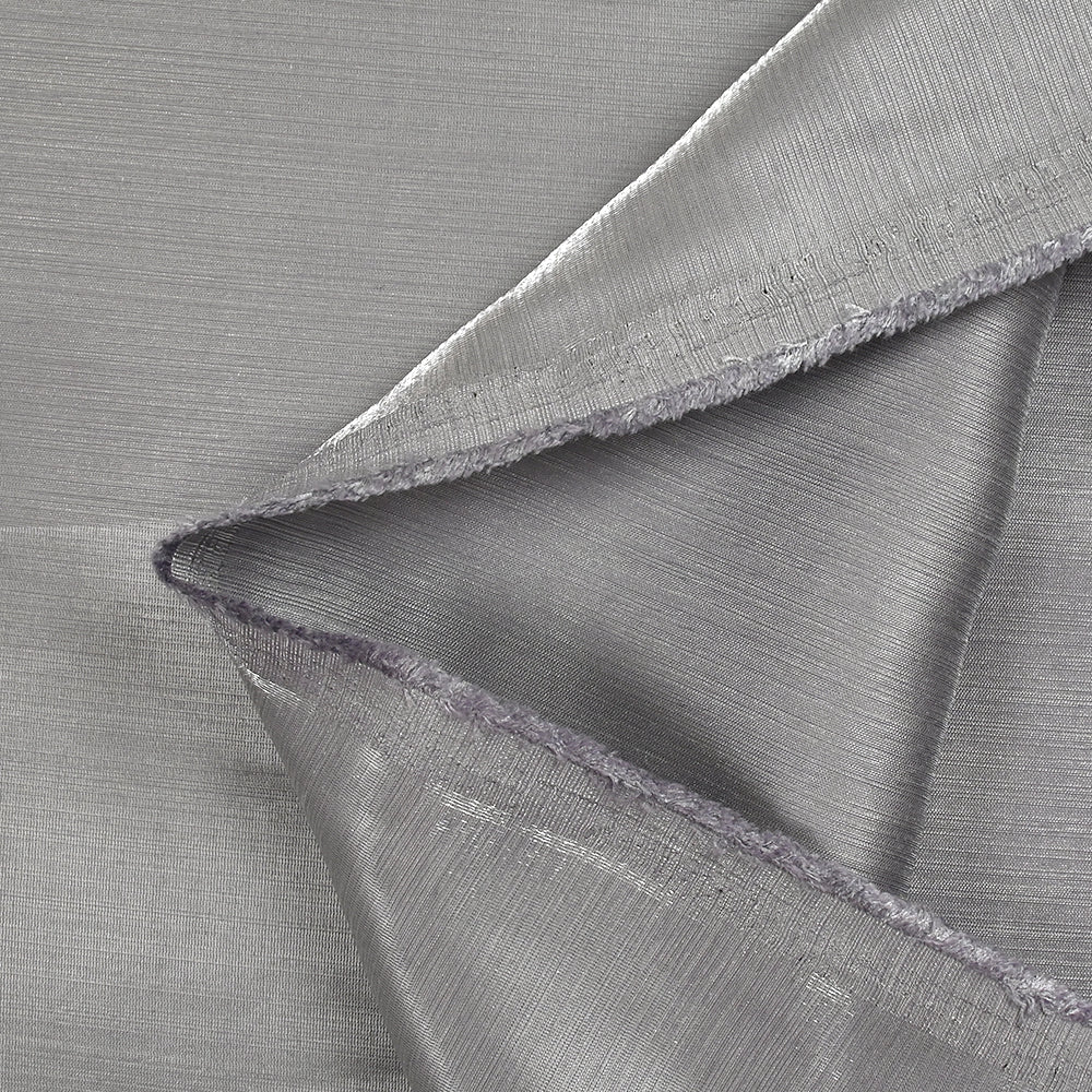 Polyester effet lamé argenté - Image 3