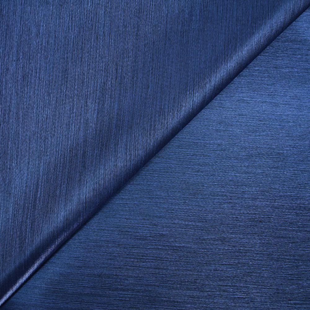 Polyester effet lamé bleu