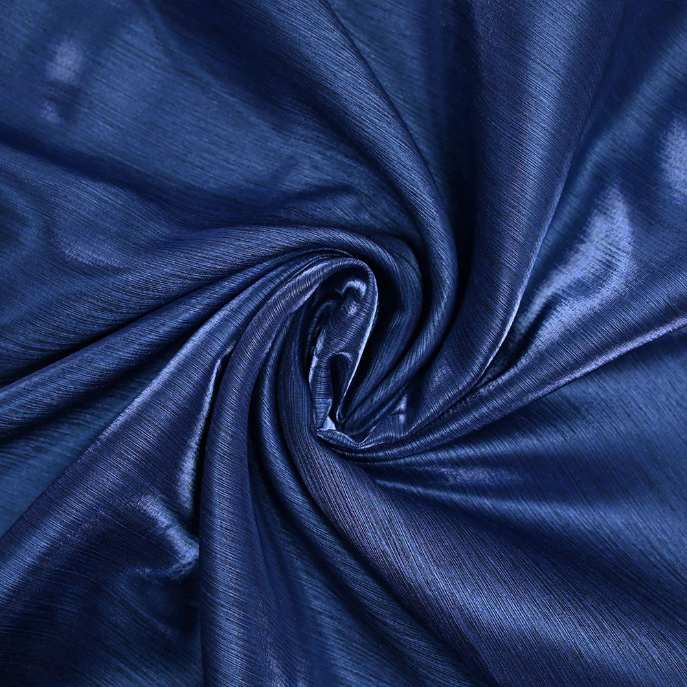 Polyester effet lamé bleu - Image 2
