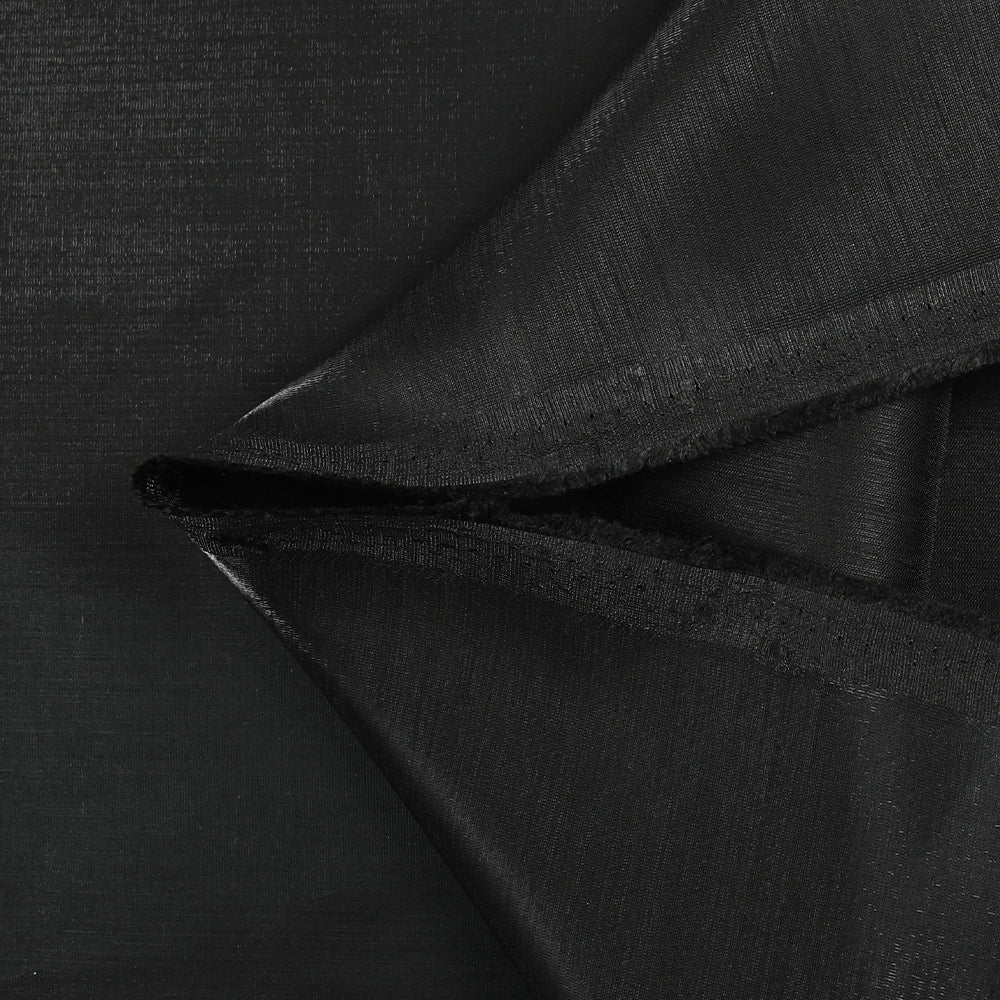 Polyester effet lamé noir - Image 3