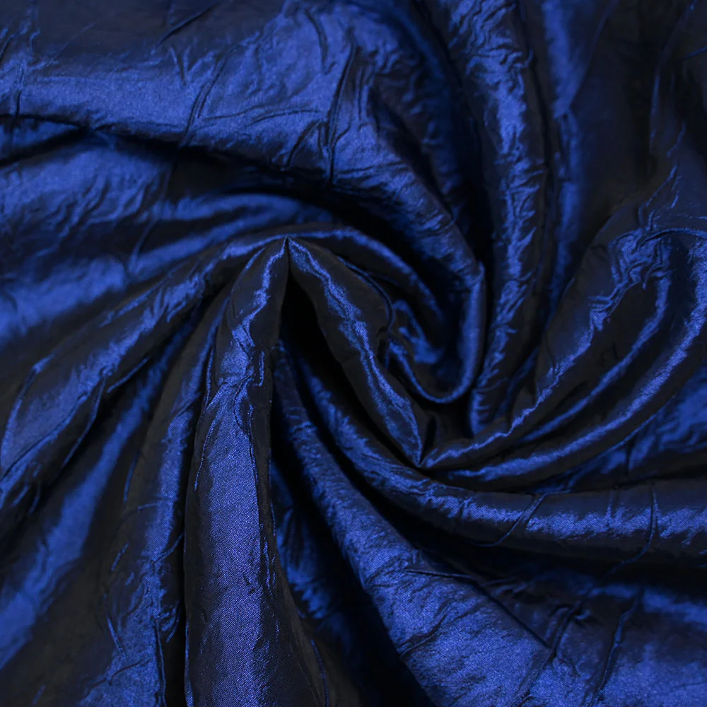 Polyester froissé Lola bleu de minuit - Image 2