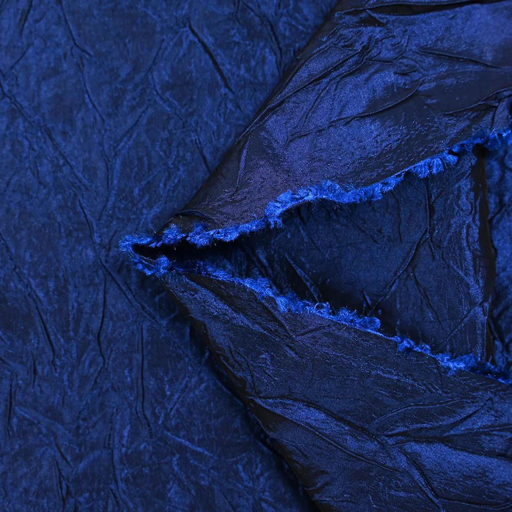 Polyester froissé Lola bleu de minuit - Image 3