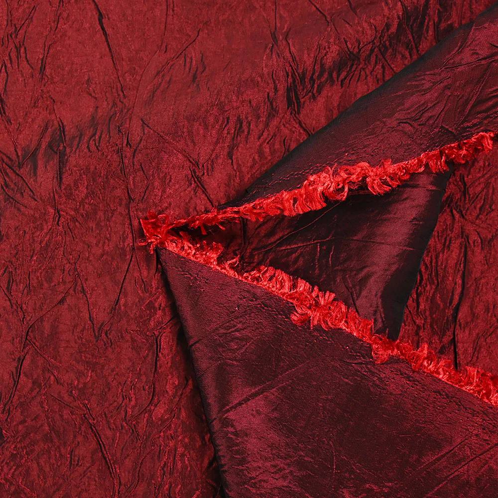 Polyester froissé Lola rouge carmin - Image 3