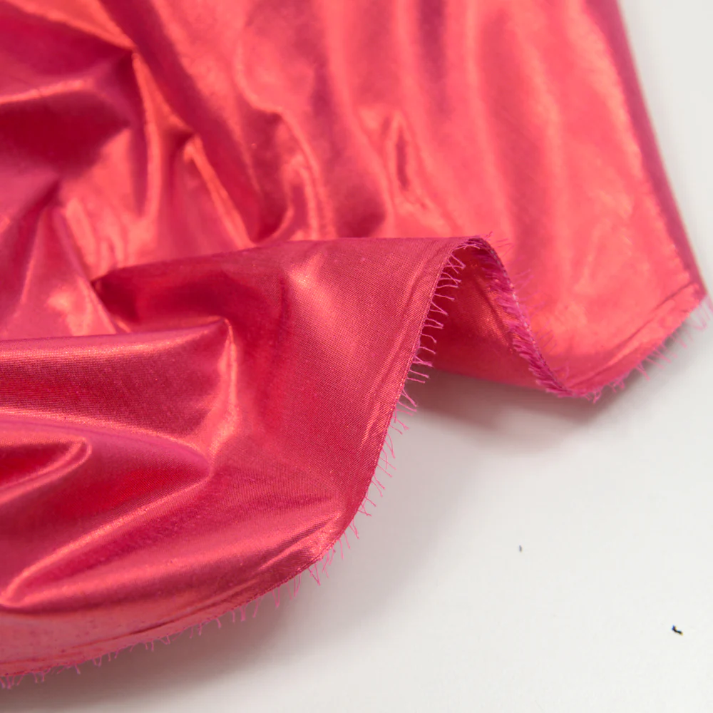 Polyester lamé magenta - Image 3