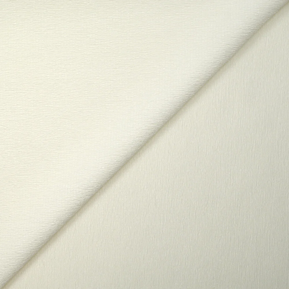 Polyester smocké blanc cassé