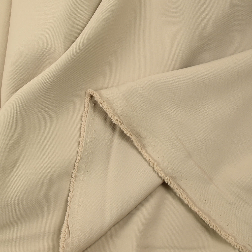 Polyester uni beige - Image 3