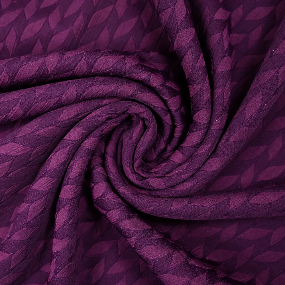 Polyviscose jacquard tresses violine - Image 2