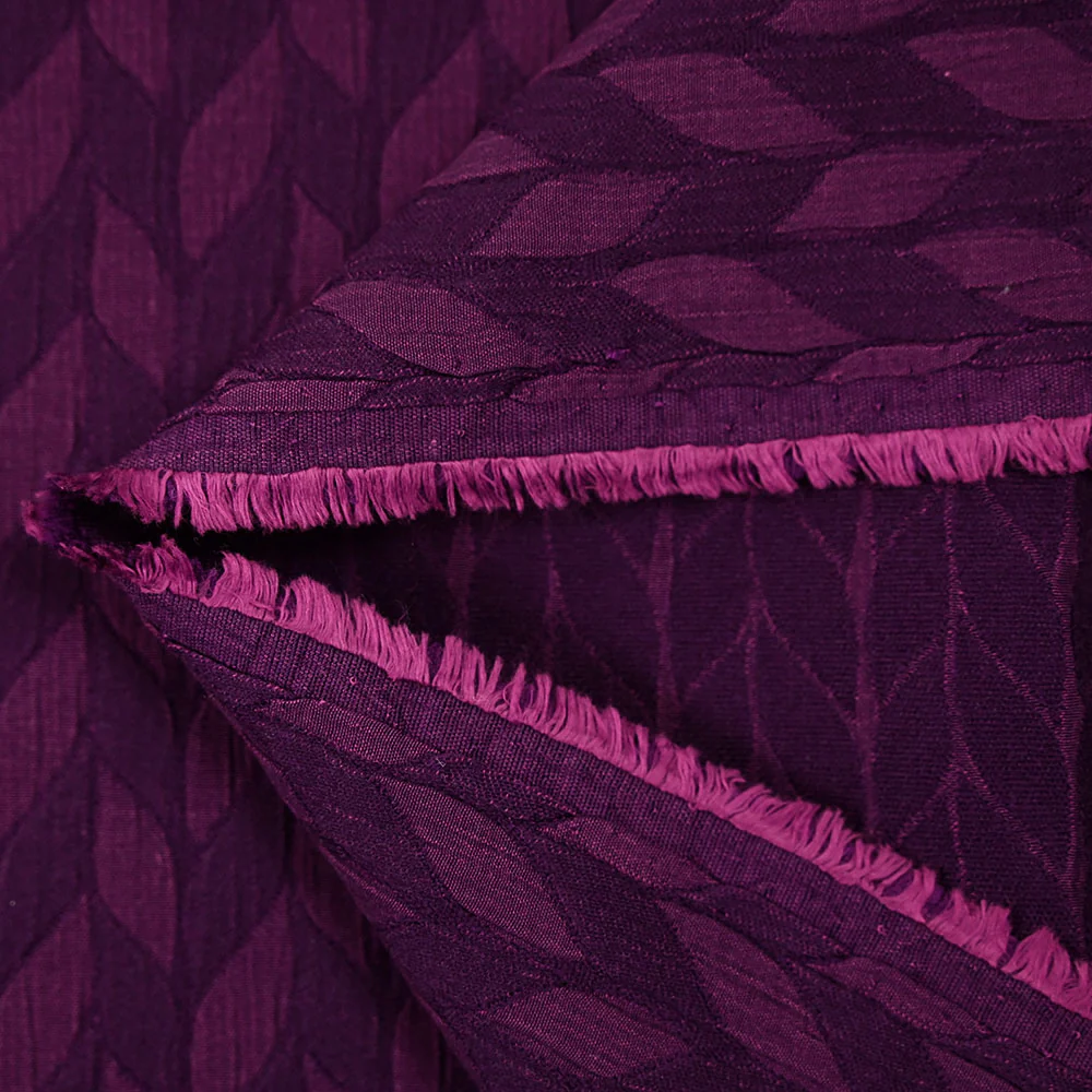Polyviscose jacquard tresses violine - Image 4