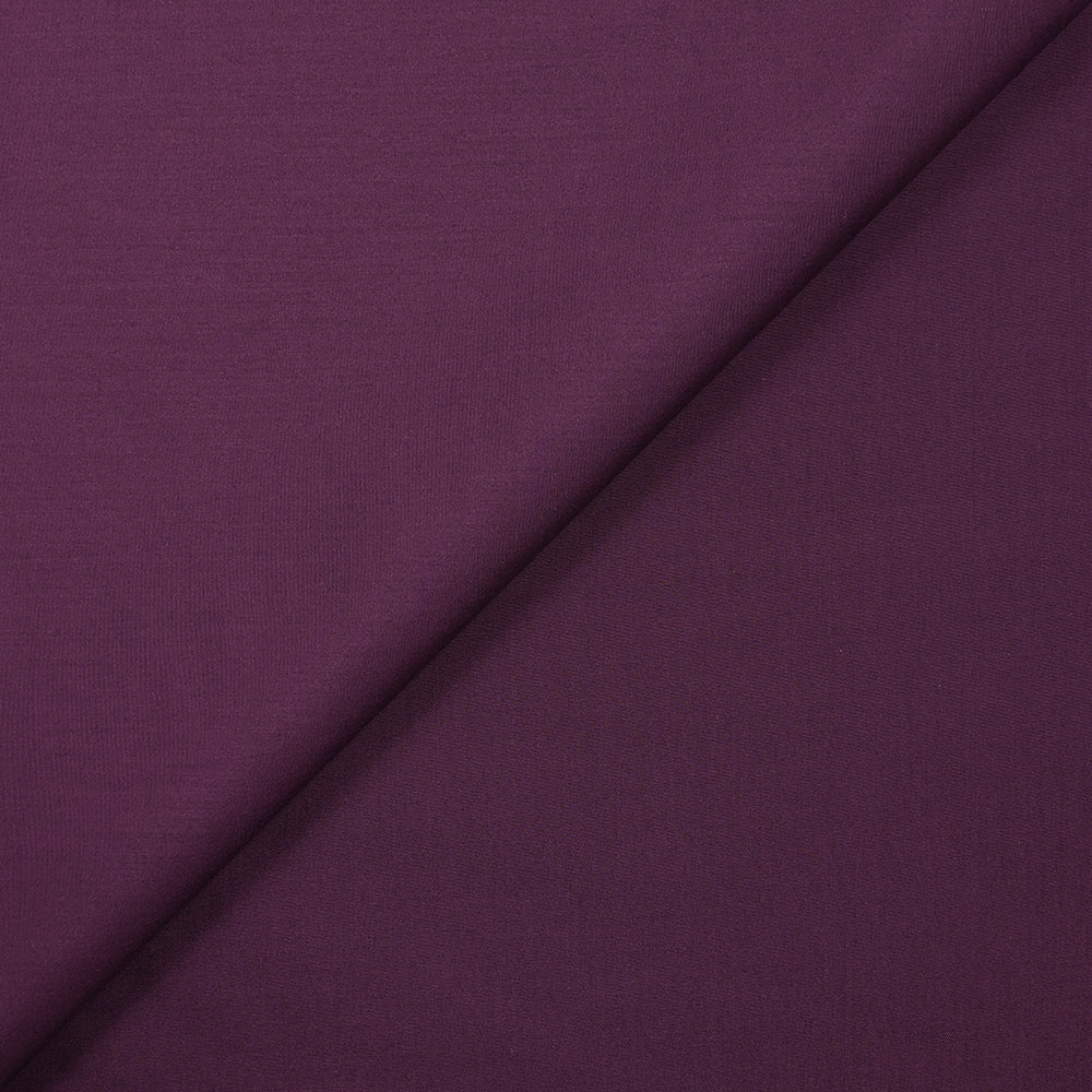 Popeline de coton aubergine