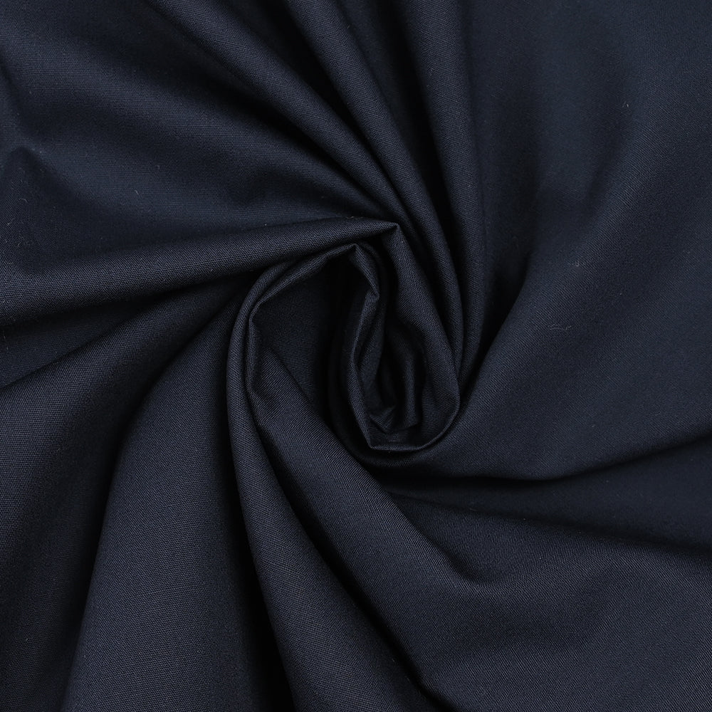 Popeline de coton bleu marine - Image 2