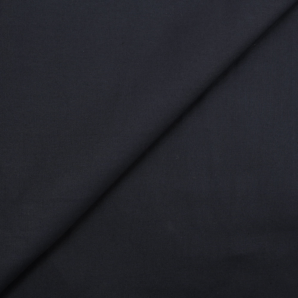 Popeline de coton bleu sombre