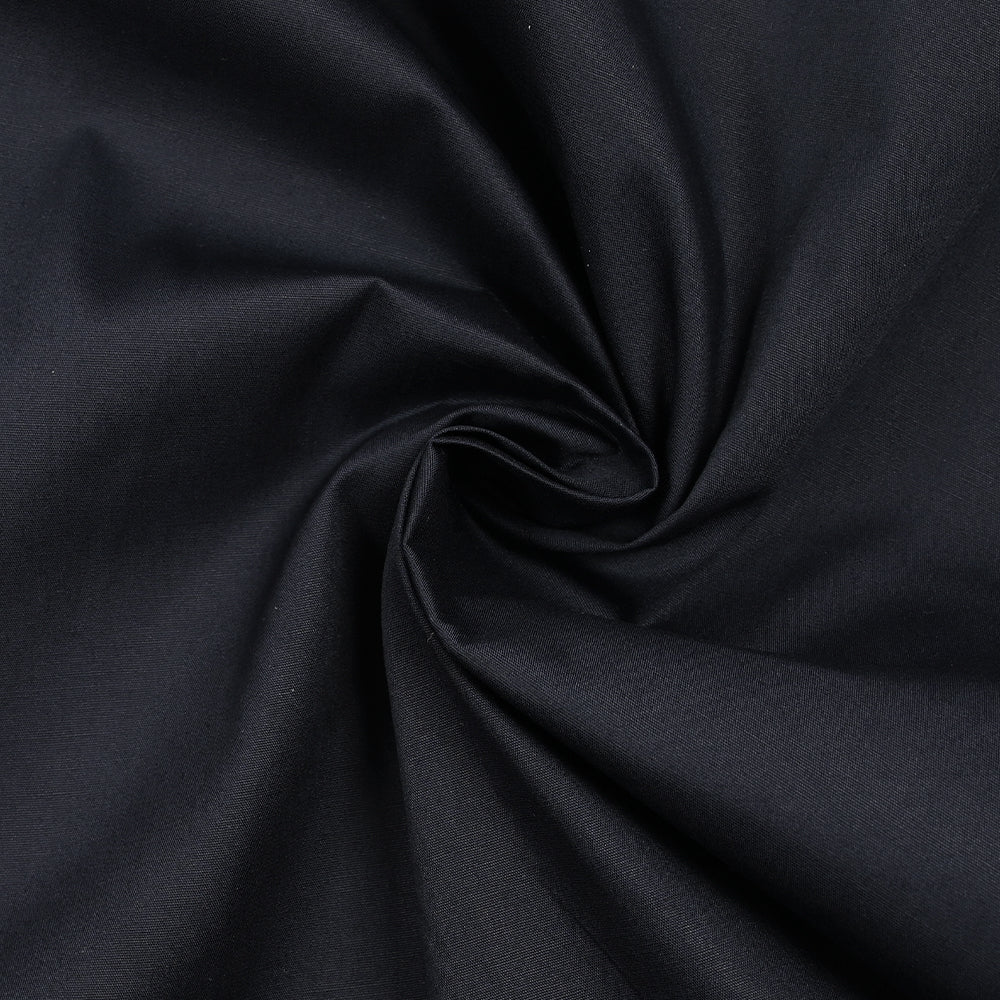 Popeline de coton bleu sombre - Image 2