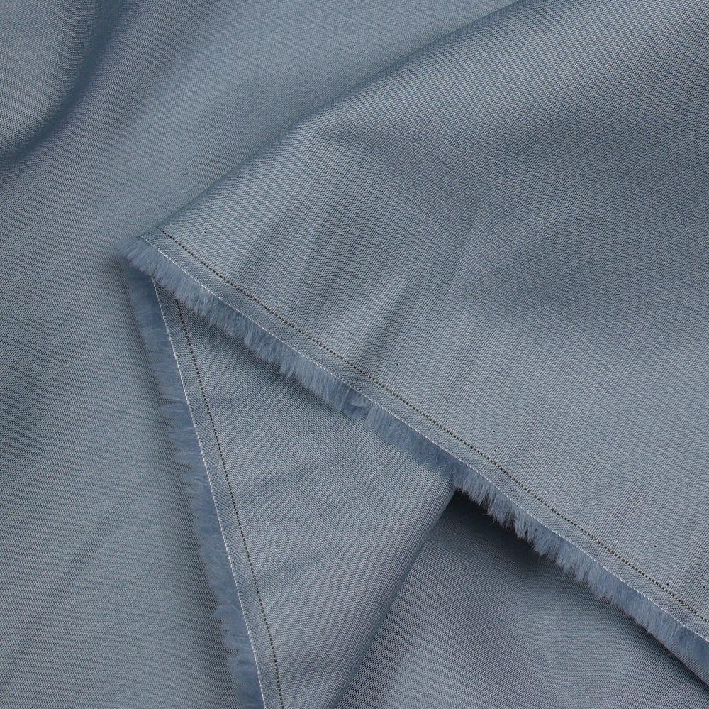 Popeline de coton gris béton - Image 3