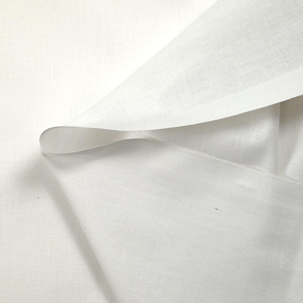 Popeline de coton Noé blanc - Image 3