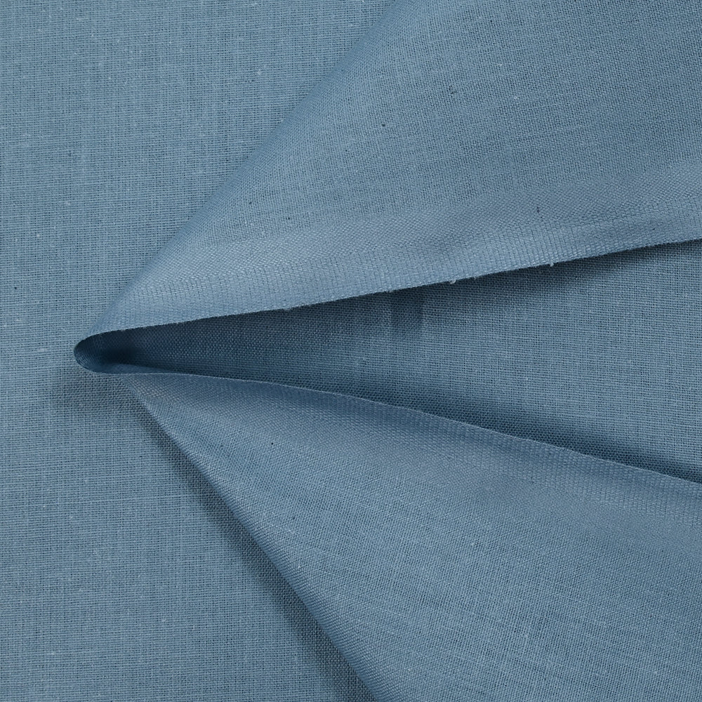 Popeline de coton Noé bleu barbeau - Image 3