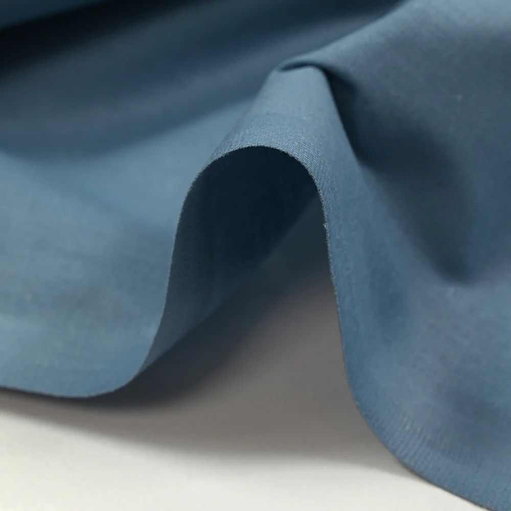 Popeline de coton Noé bleu barbeau - Image 4