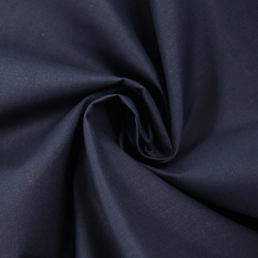 Popeline de coton Noé bleu marine - Image 2