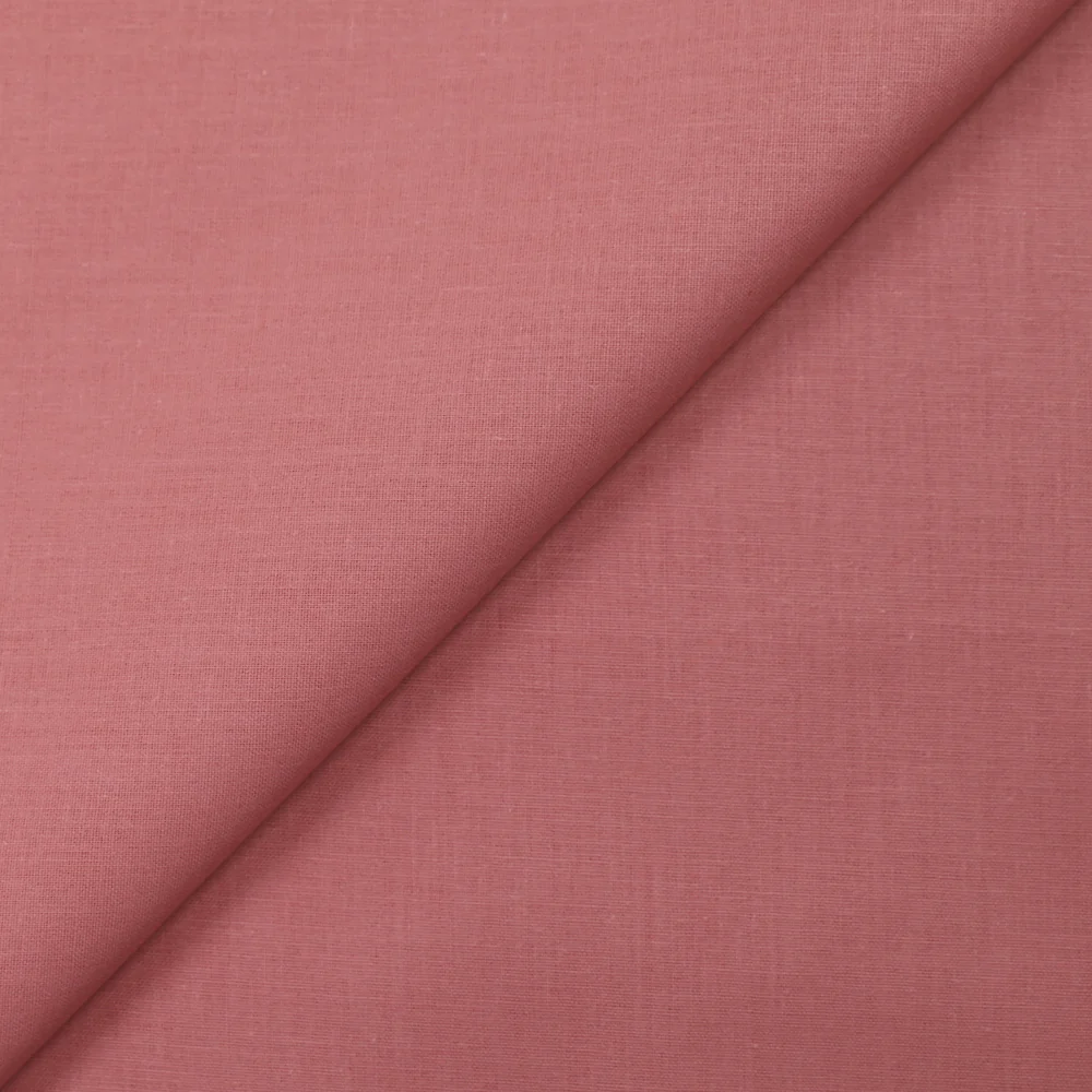 Popeline de coton Noé bois de rose