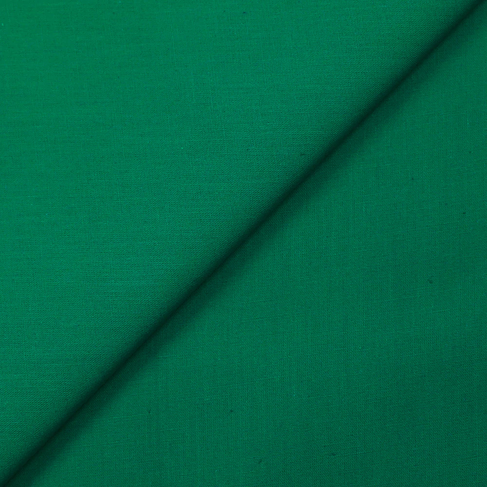 Popeline de coton Noé vert émeraude
