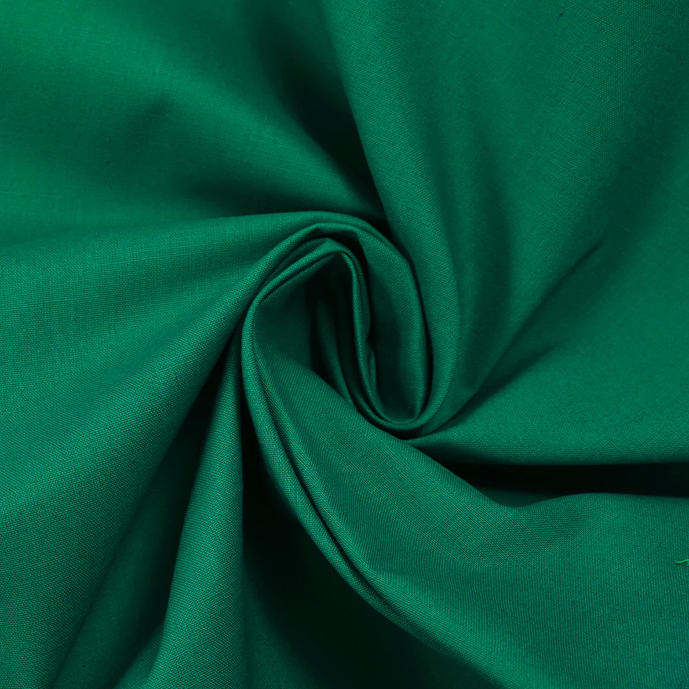 Popeline de coton Noé vert émeraude - Image 2