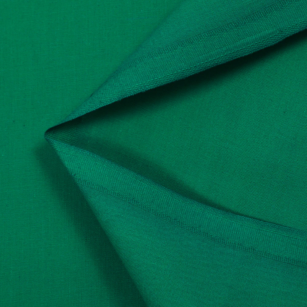 Popeline de coton Noé vert émeraude - Image 3