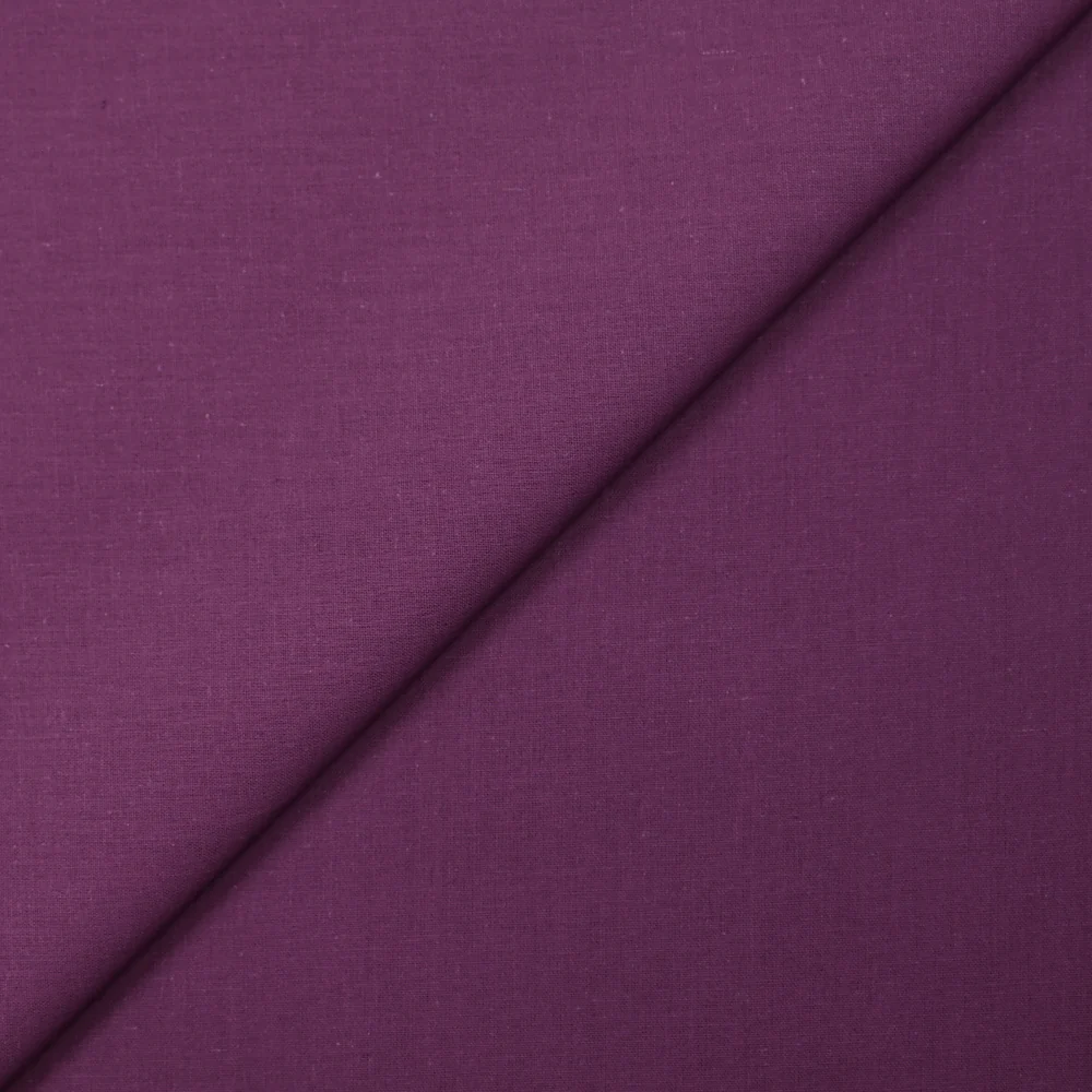 Popeline de coton Noé violet améthyste