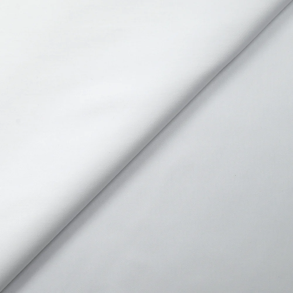 Popeline de coton satinée blanc