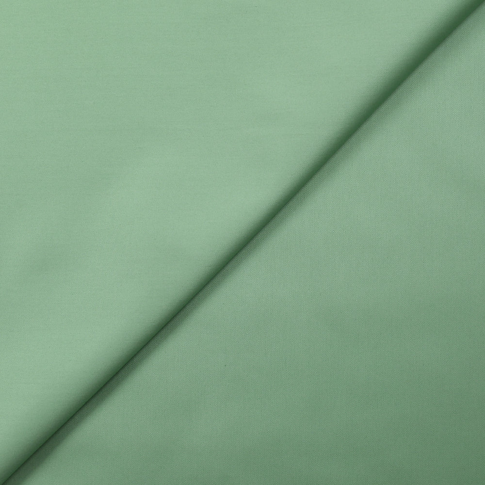 Popeline de coton satinée vert amande