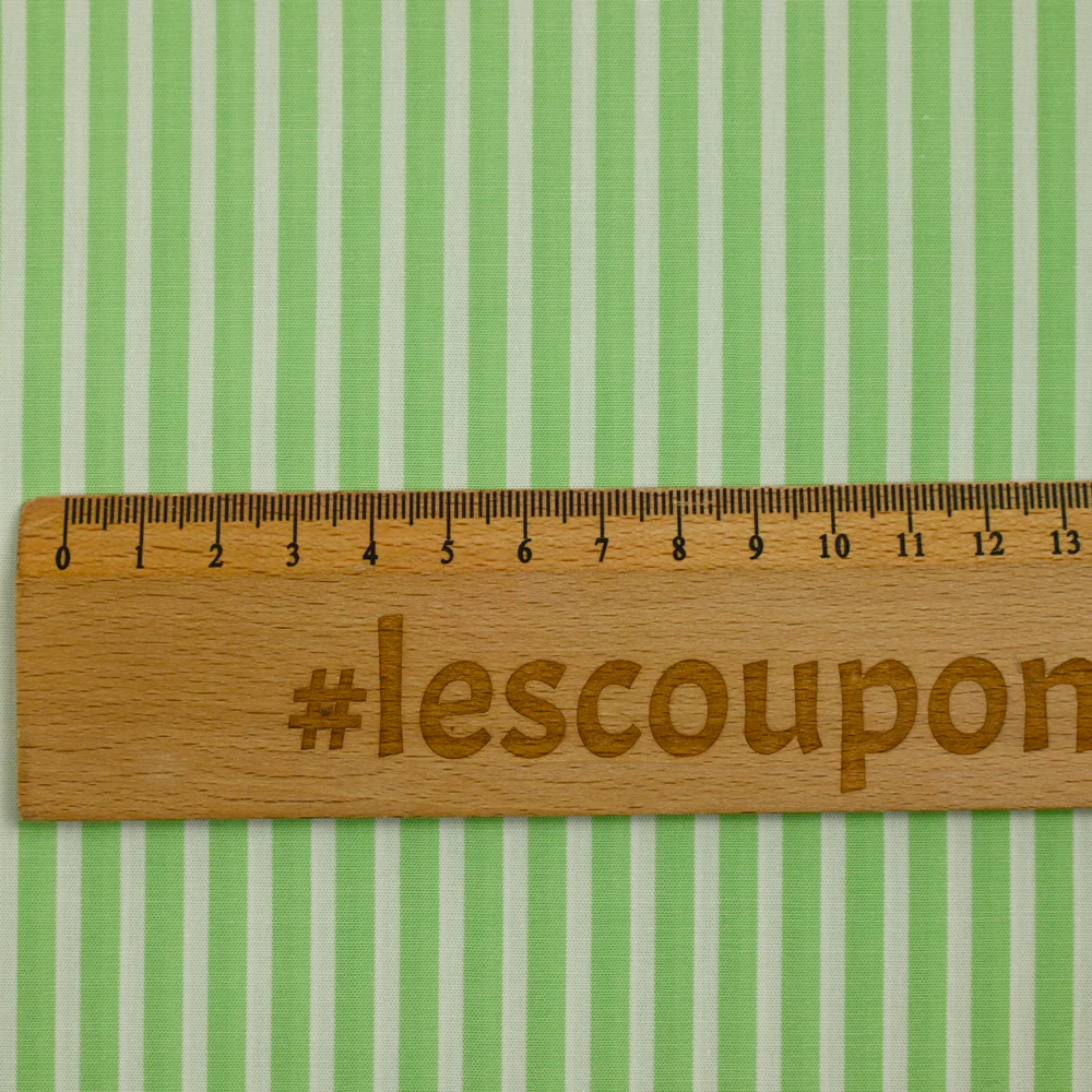 Popeline de coton tissée-teinte rayée 5mm grenouille - Image 3