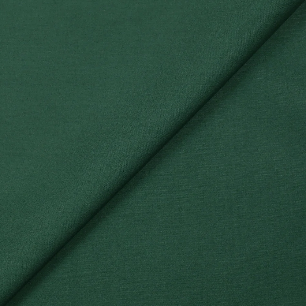 Popeline de coton vert pin