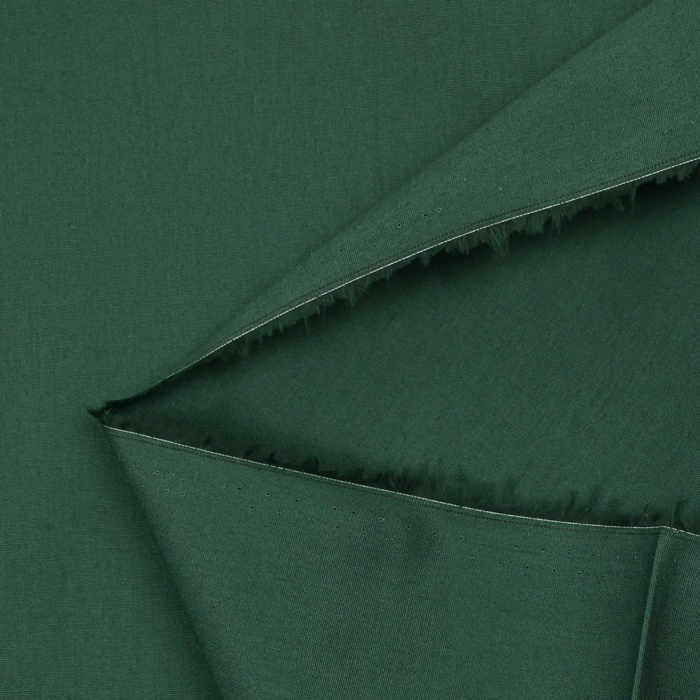 Popeline de coton vert pin - Image 3