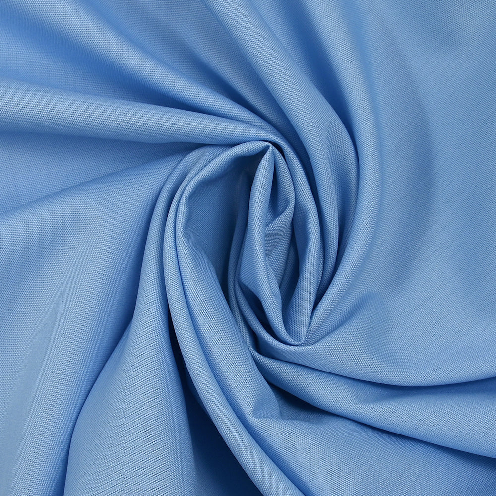 Popeline de polycoton bleu ciel - Image 2