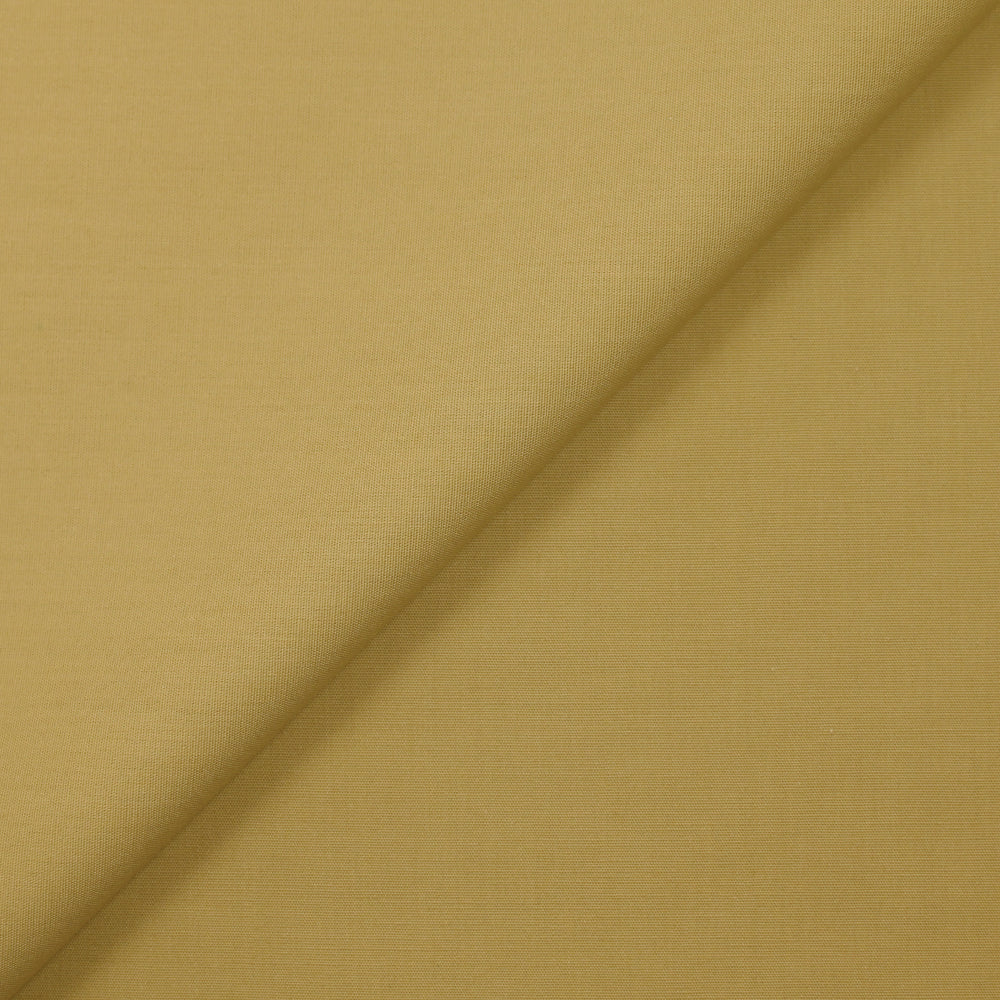 Popeline de polycoton ocre