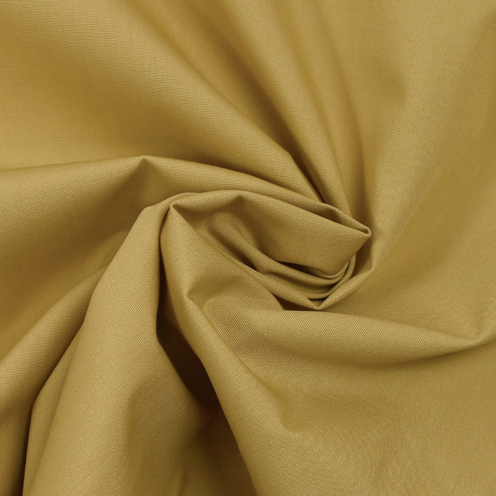 Popeline de polycoton ocre - Image 2
