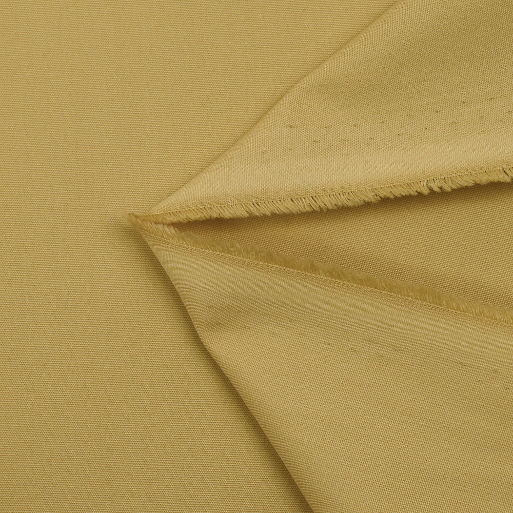 Popeline de polycoton ocre - Image 3