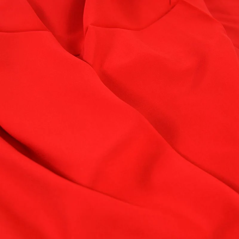 Popeline de viscose rouge - Image 5
