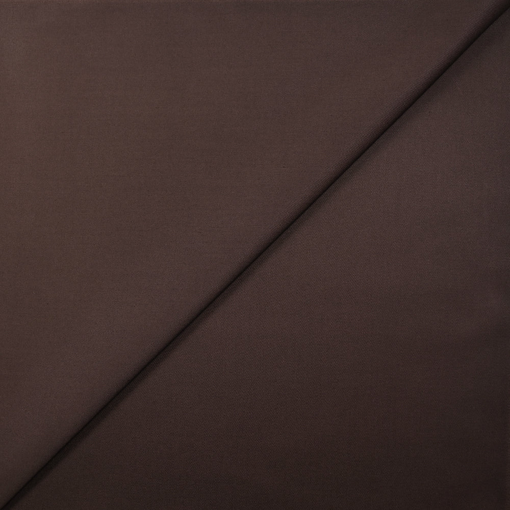 Satin de coton élasthanne chocolat